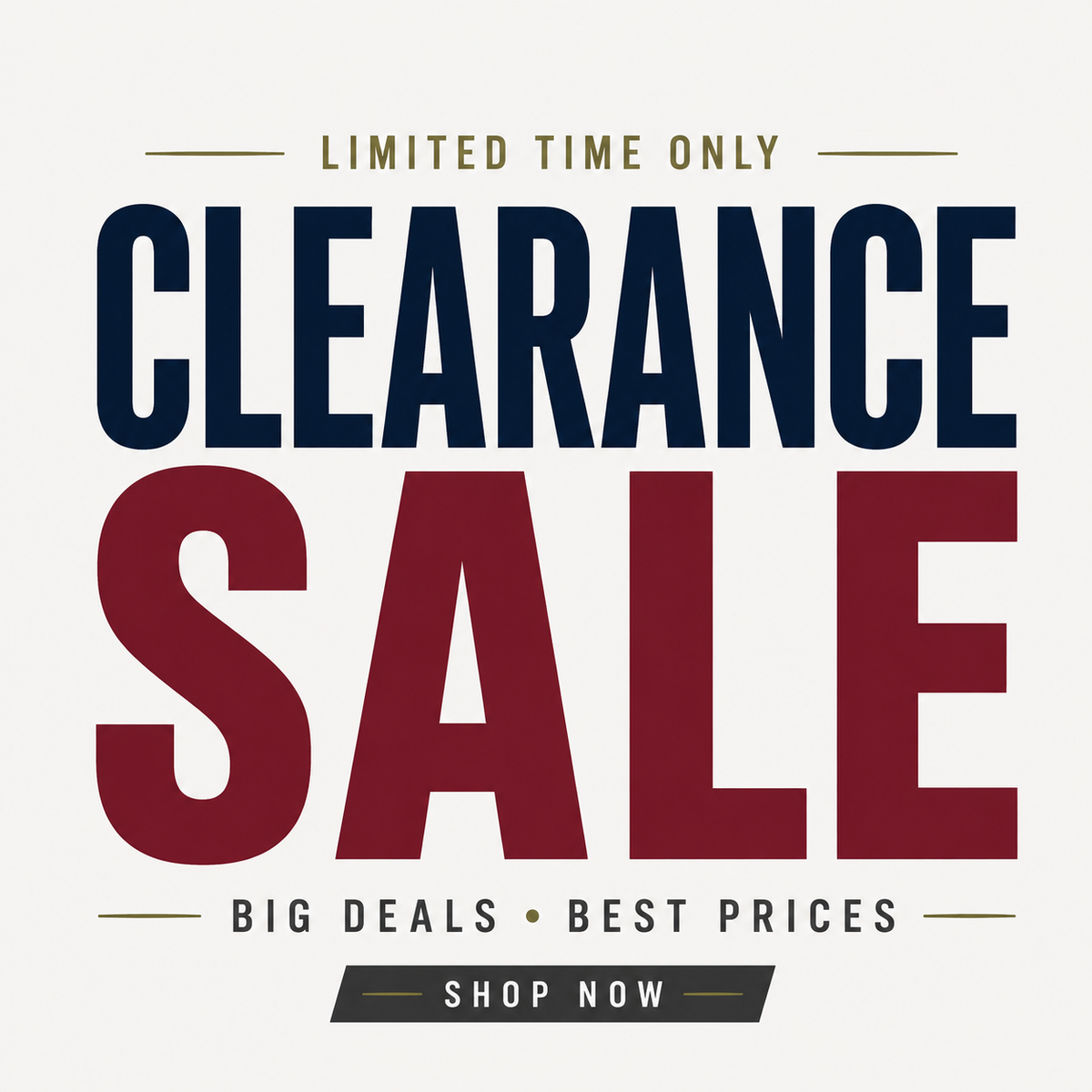 Clearance Sale