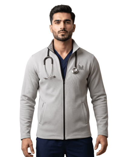 Light Gray Zipper