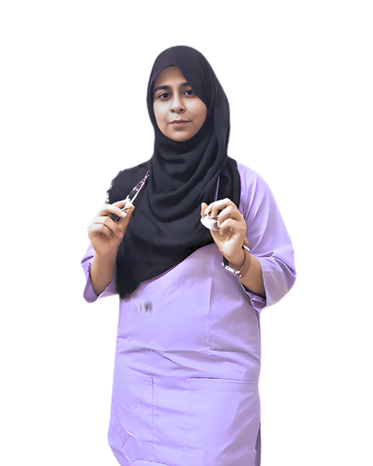 Women Round Neck Lilac Scrubs