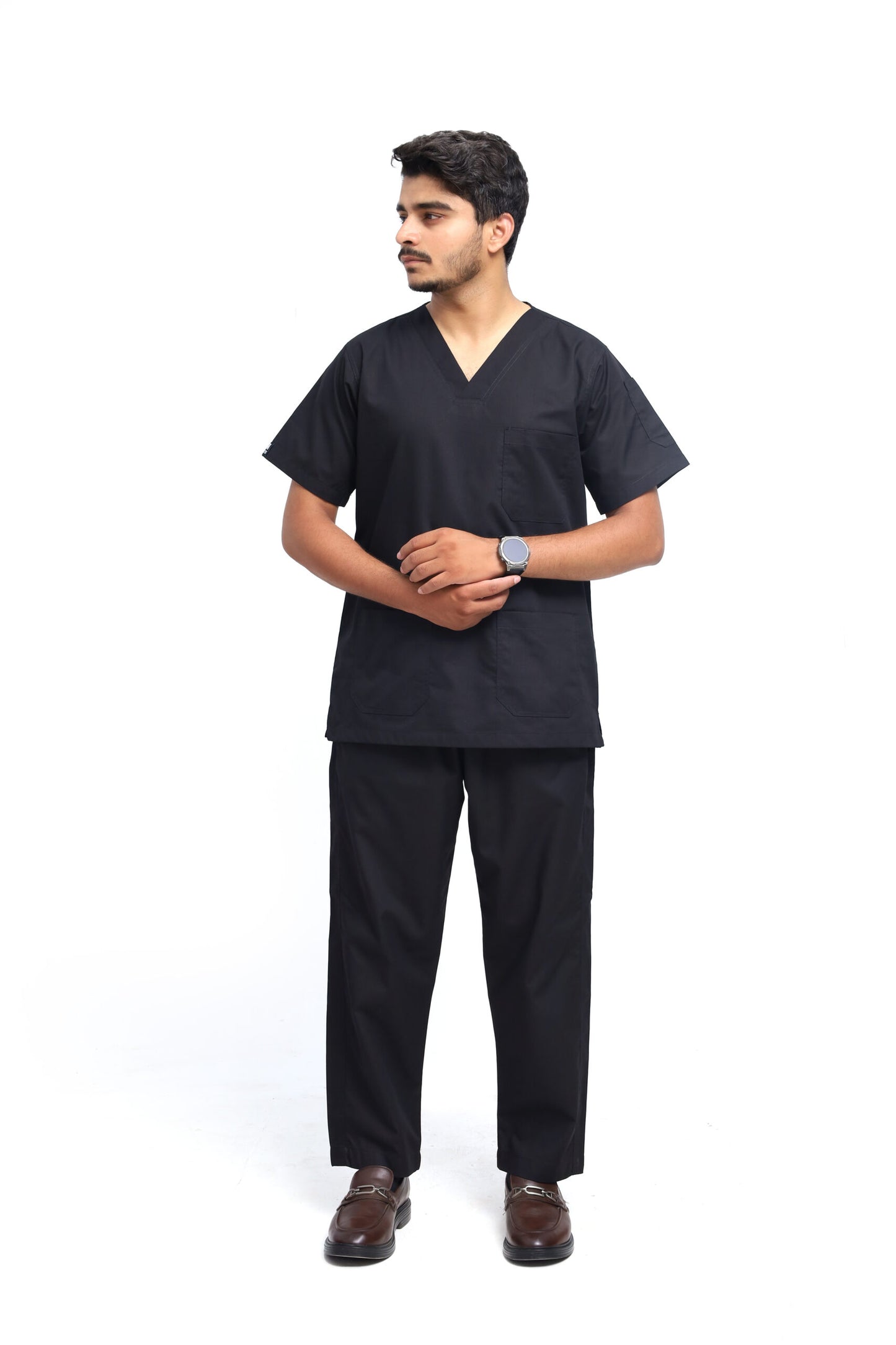 Jet Black Scrubs for Men